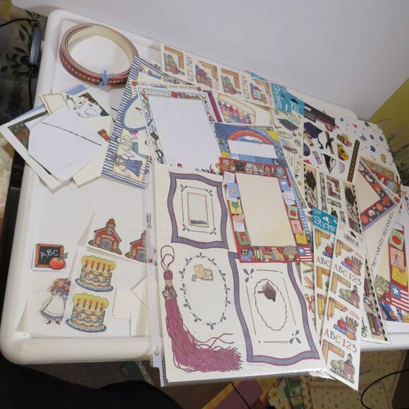 Warm Colors Kids, School & Graduation Scrapbook Pages and stickers - Picture 1 of 14